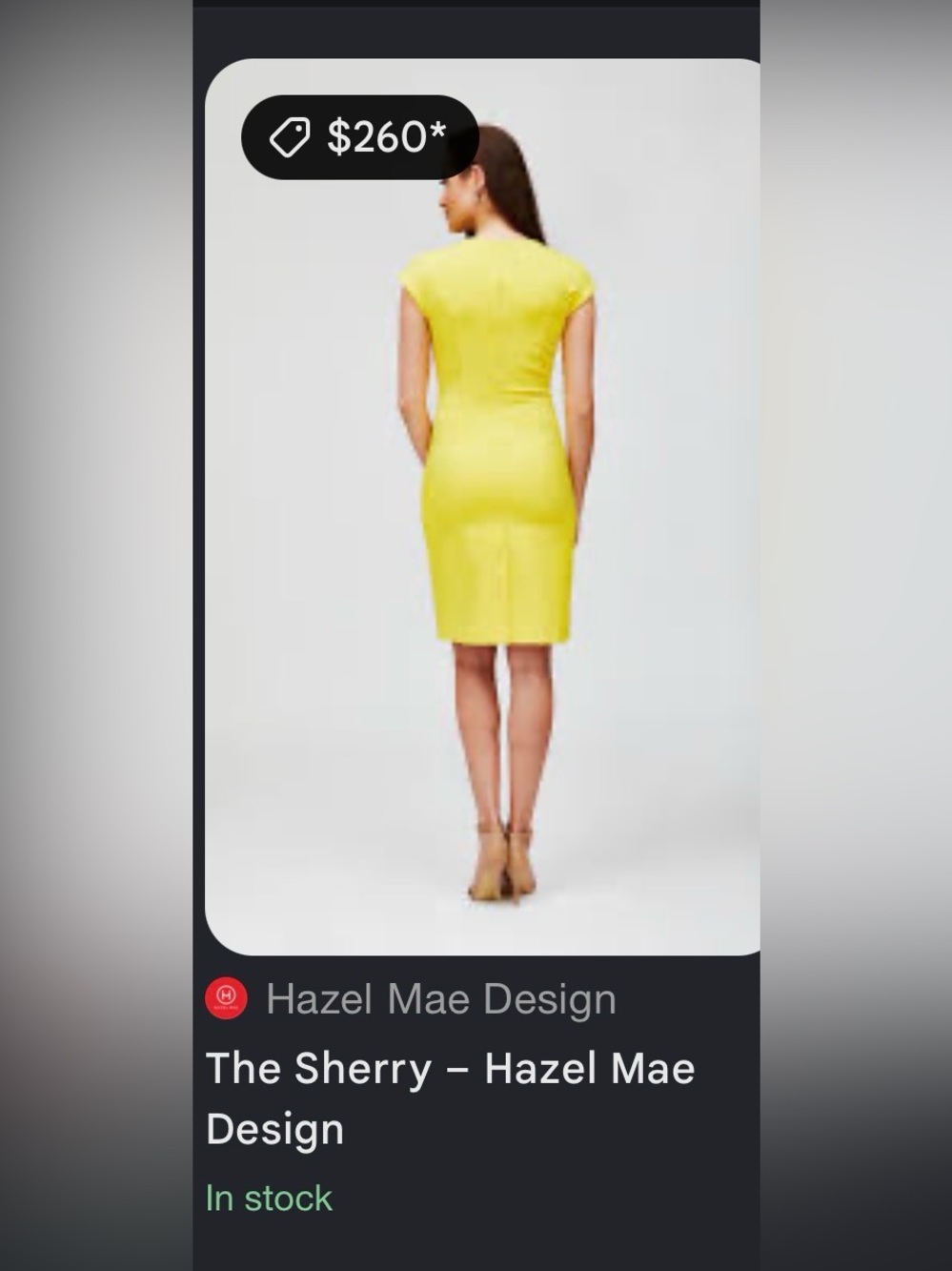 M
HAZEL MAE
 Yellow Sheath Dress
